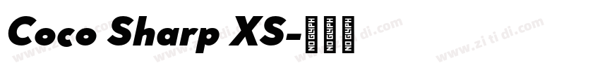 Coco Sharp XS字体转换